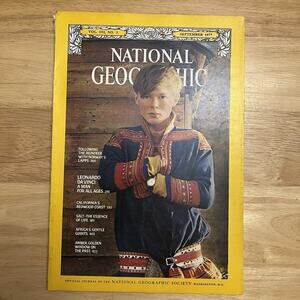 Vintage National Geographic September 1977 Leonardo California Coast Lapps Salt